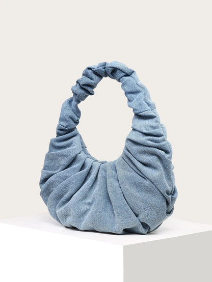 Retro Denim Shoulder Bag Foldable Vintage Casual Handbag
