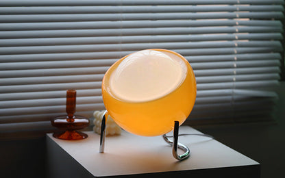 Retro Glass Table Lamp Nordic Style Ambient LED Night Light