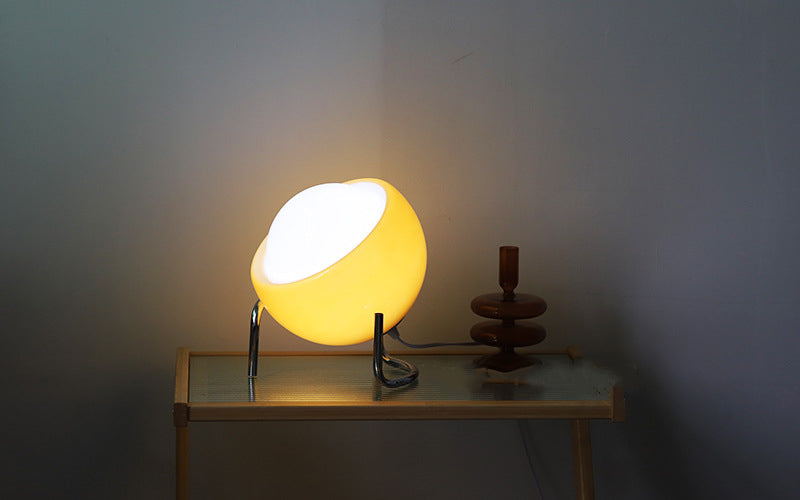 Retro Glass Table Lamp Nordic Style Ambient LED Night Light
