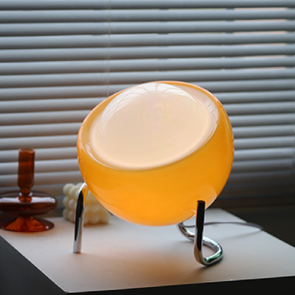 Retro Glass Table Lamp Nordic Style Ambient LED Night Light