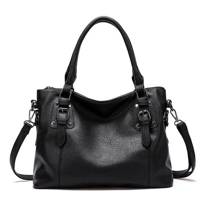 Retro Multi Pocket Handbag Vintage Shoulder Tote Bag