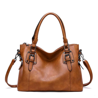 Retro Multi Pocket Handbag Vintage Shoulder Tote Bag