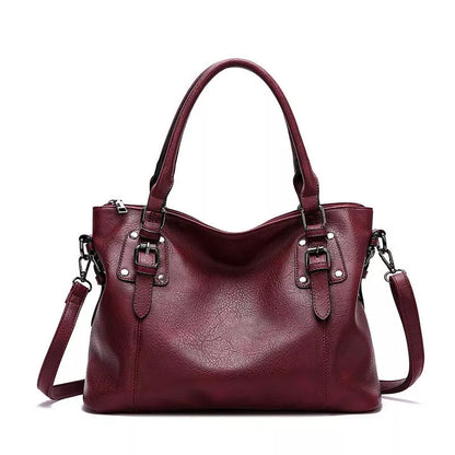 Retro Multi Pocket Handbag Vintage Shoulder Tote Bag