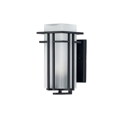 Retro Outdoor Wall Lantern Waterproof Iron Glass Light
