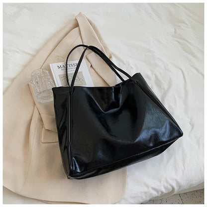 Retro PU Leather Shoulder Bag Womens Vintage Handbag