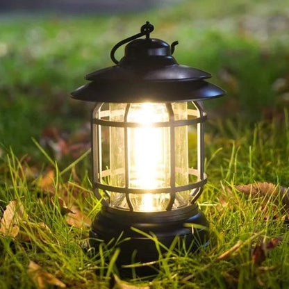 Retro Rechargeable Camping Lantern Portable LED Ambient Light