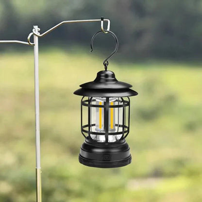 Retro Rechargeable Camping Lantern Portable LED Ambient Light