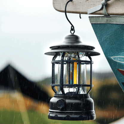 Retro Rechargeable Camping Lantern Portable LED Ambient Light