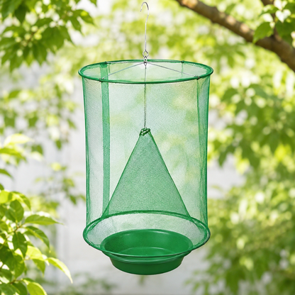 Reusable Hanging Fly Trap Outdoor Pest Control Natural Bait Catcher