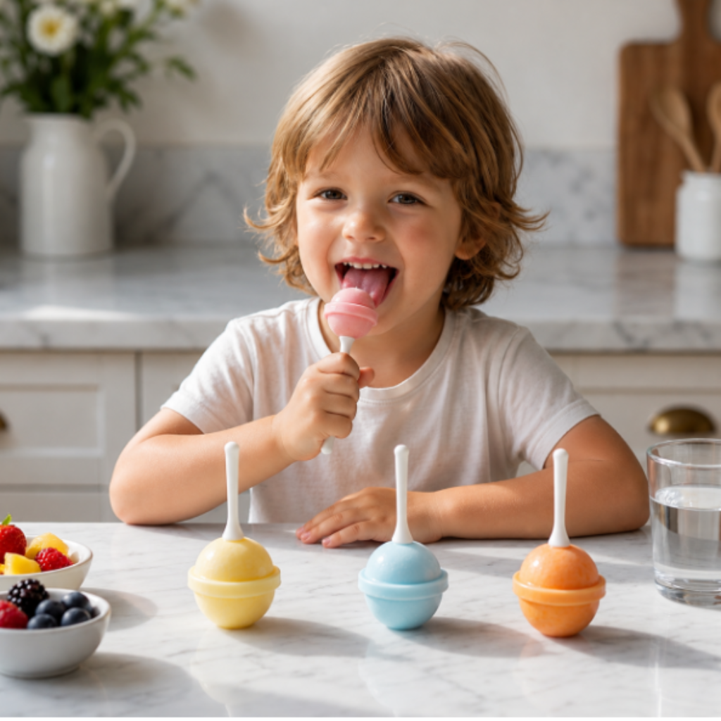 Reusable Ice Pop Moulds for Homemade Frozen Treats and Kids Snacks