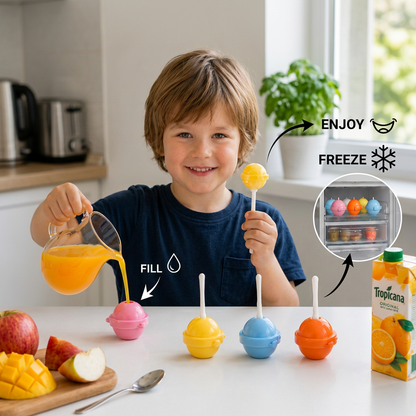 Reusable Ice Pop Moulds for Homemade Frozen Treats and Kids Snacks