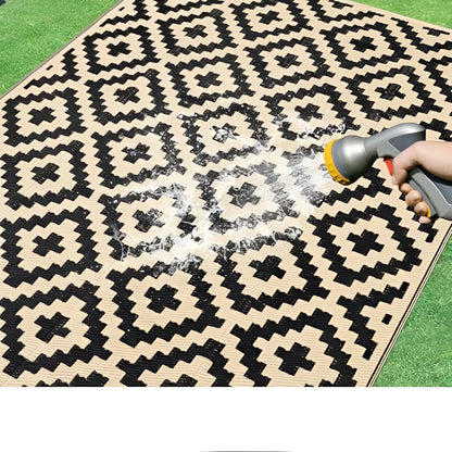 Reversible Outdoor Rug UV Resistant Patio Balcony Camping Mat