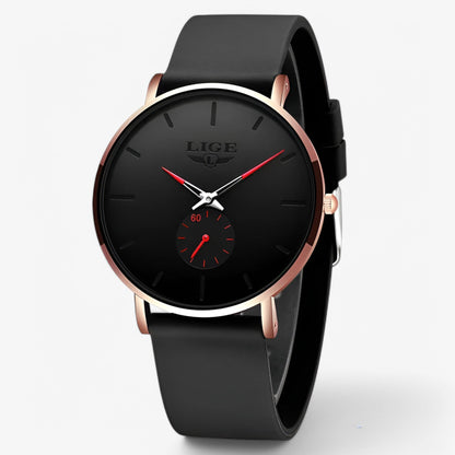 Rose Gold Womens Quartz Watch Elegant Fashion Timepiece