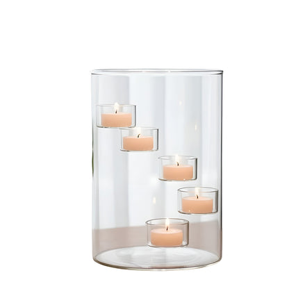 Rotating Glass Candle Holder European Style Table Decor