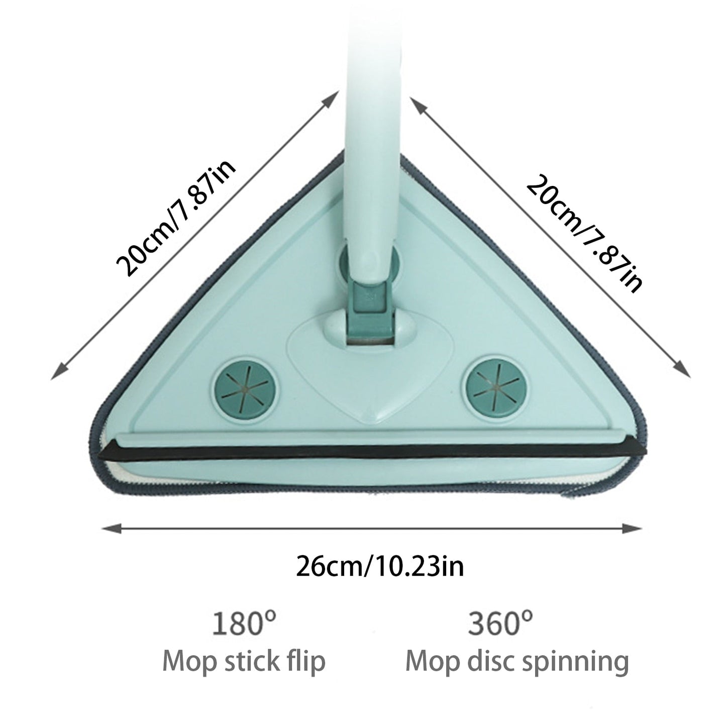 Rotating Triangle Cleaning Mop Extendable Household Cleaner