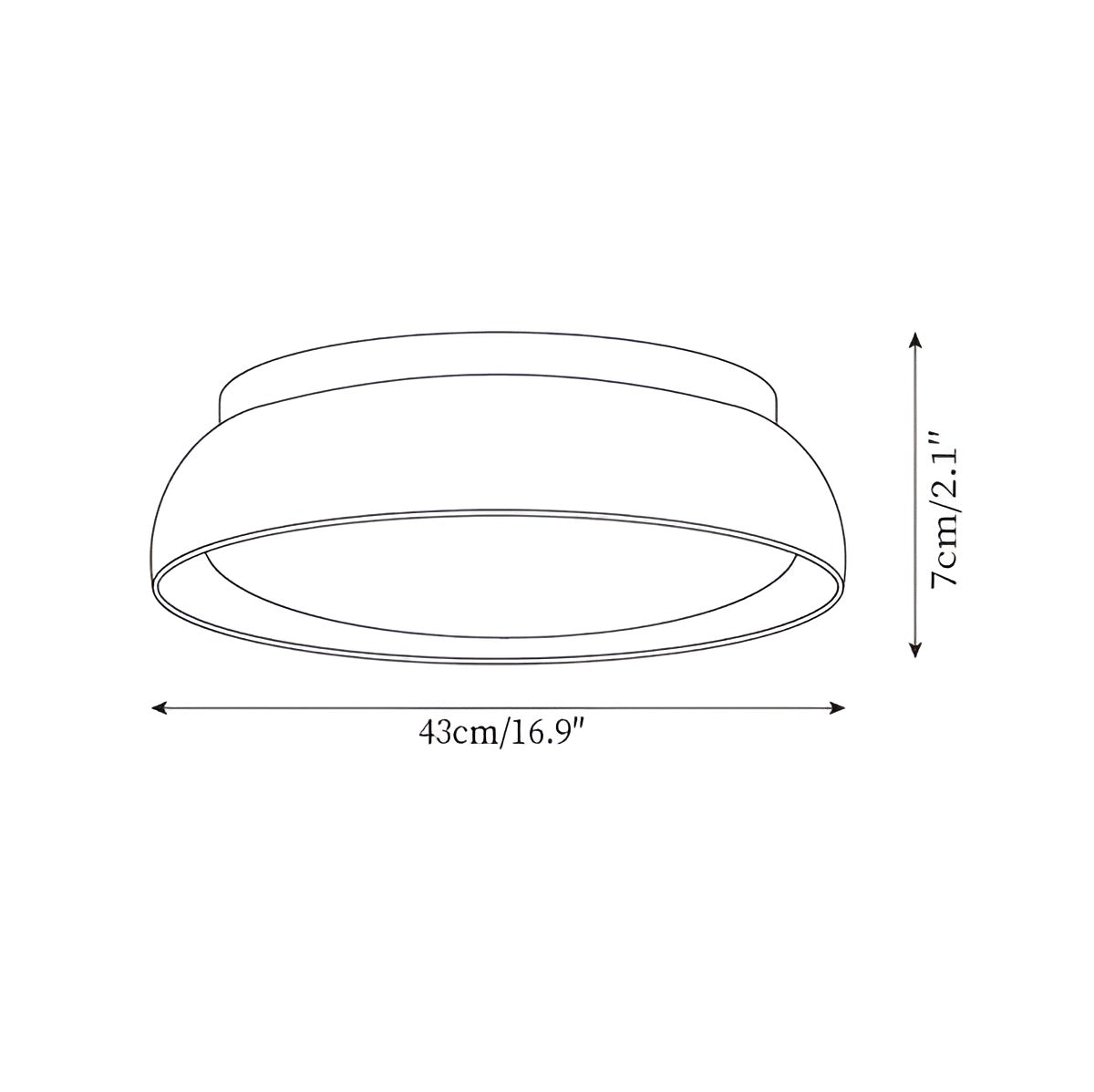 Round Ceiling Light Travertine Wood LED Ceiling Lamp