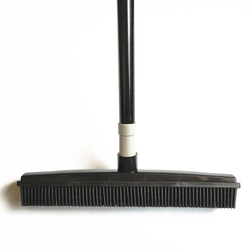 Rubber Broom Floor Cleaner Pet Hair Remover Sweeping Brush For Carpet Tile Hardwood