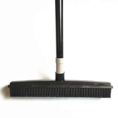 Rubber Broom Floor Cleaner Pet Hair Remover Sweeping Brush For Carpet Tile Hardwood