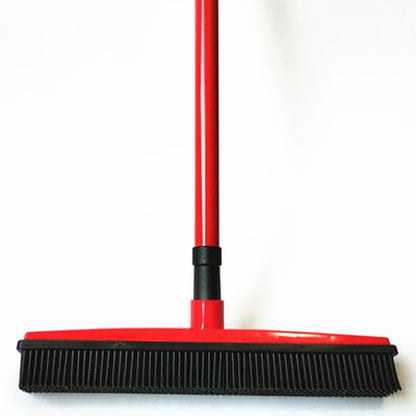 Rubber Broom Pet Hair Remover Multi Surface Cleaning Broom