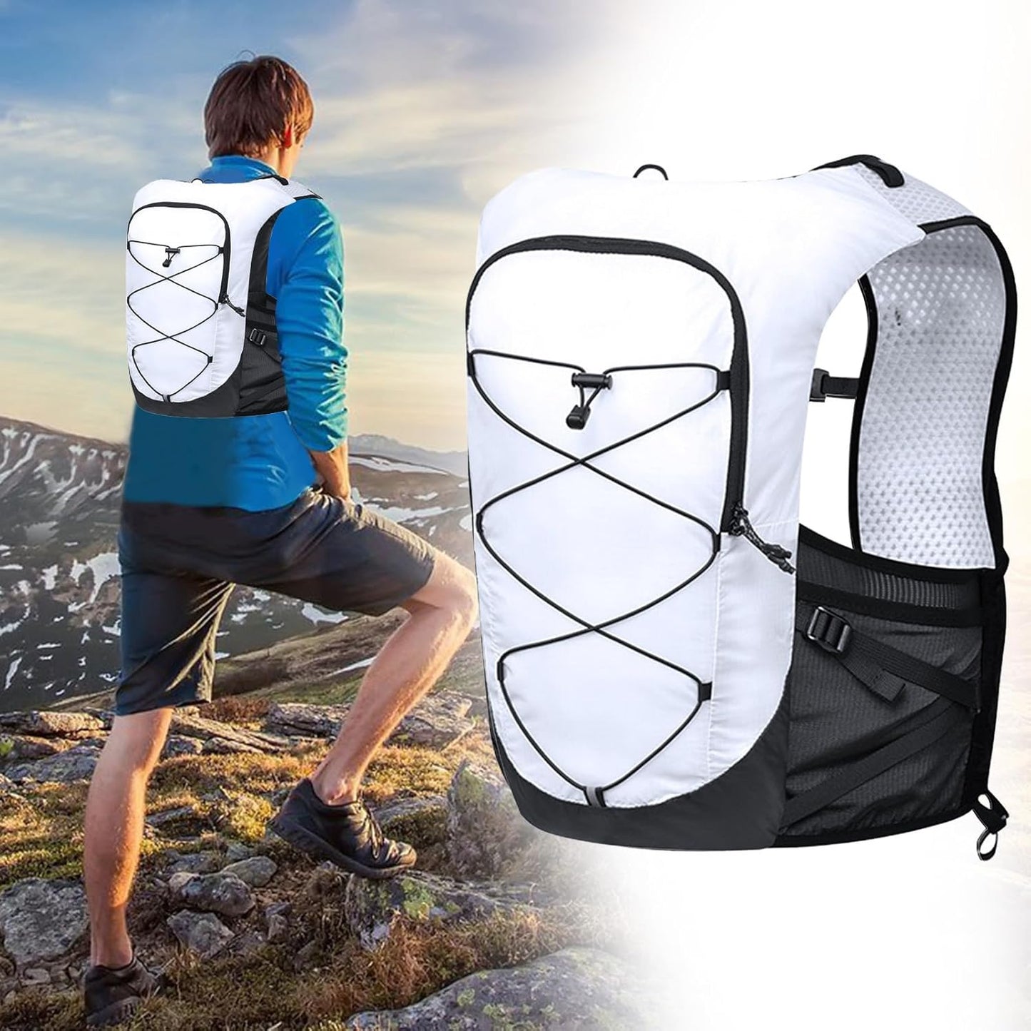 Running Hydration Vest Backpack Lightweight Trail Cycling Pack