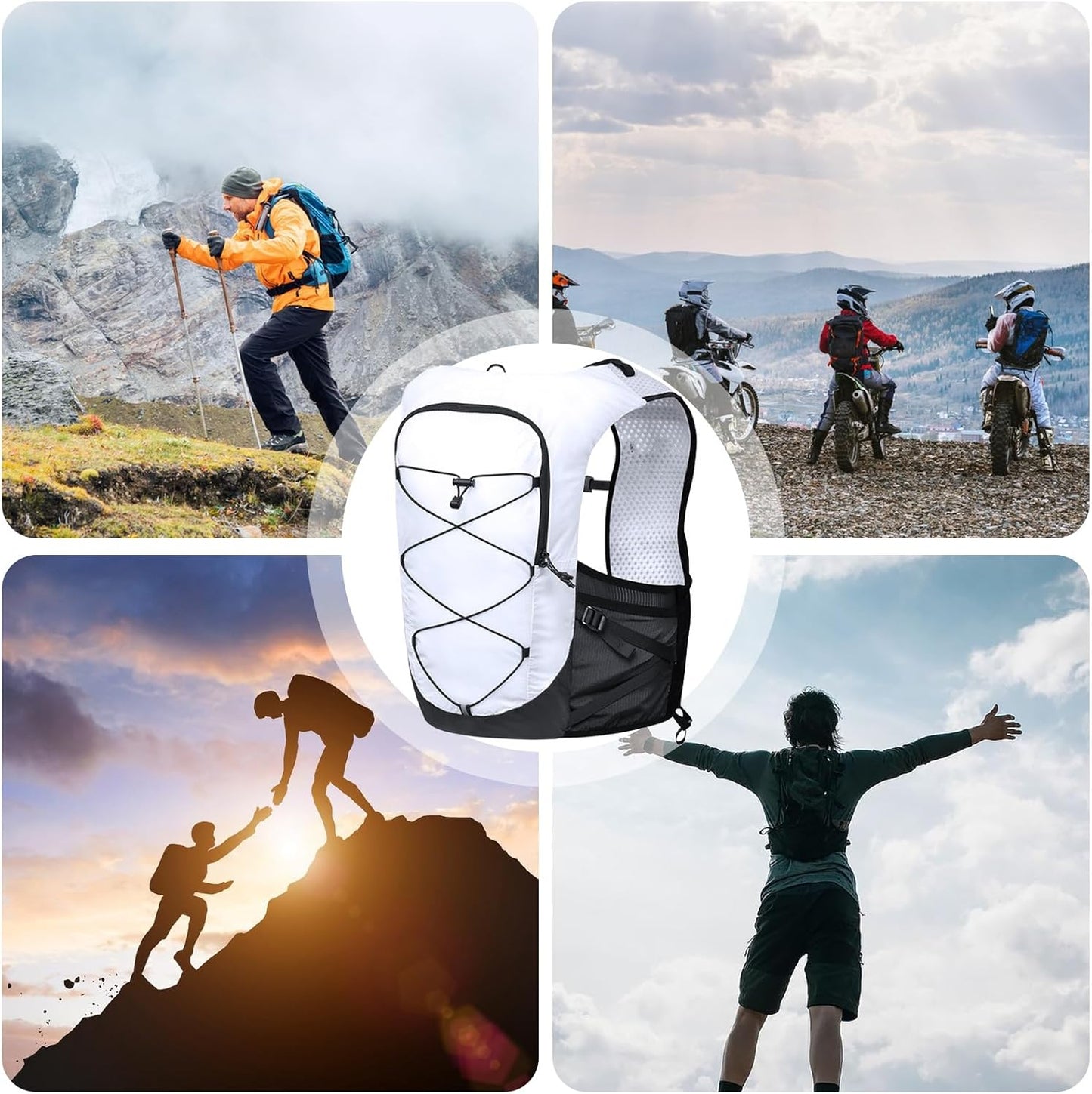 Running Hydration Vest Backpack Lightweight Trail Cycling Pack