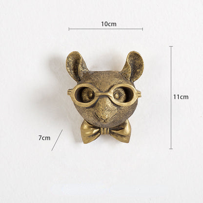 Rustic Deer Head Wall Decor Resin Animal Wall Ornament