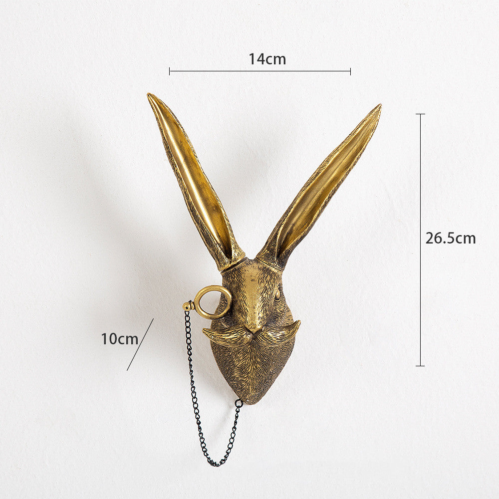 Rustic Deer Head Wall Decor Resin Animal Wall Ornament