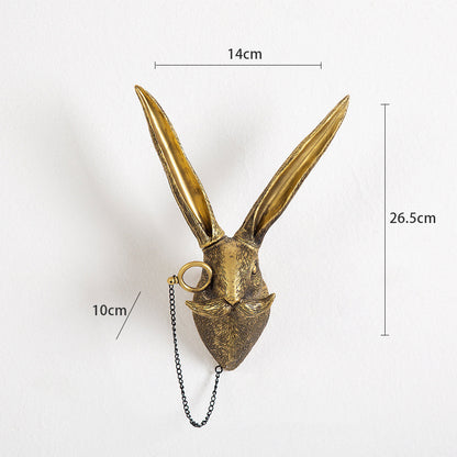 Rustic Deer Head Wall Decor Resin Animal Wall Ornament