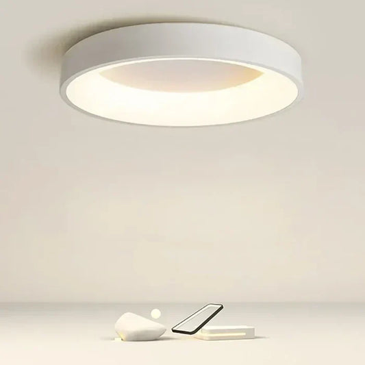 Scandinavian Round LED Ceiling Lamp Minimalist Nordic Design