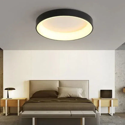 Scandinavian Round LED Ceiling Lamp Minimalist Nordic Design