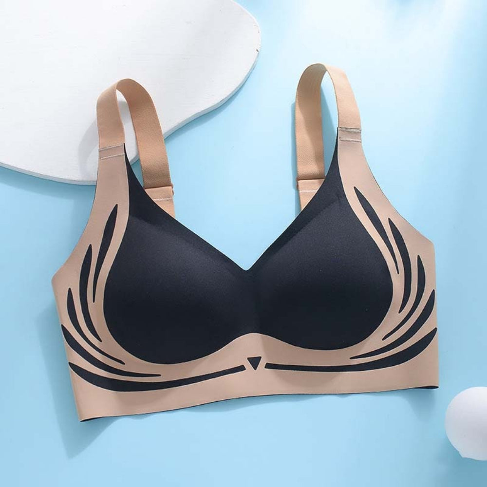 Seamless Wireless Push Up Bra with Full Coverage Support