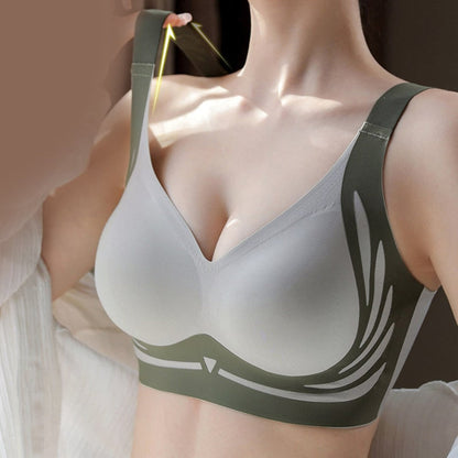 Seamless Wireless Push Up Bra with Full Coverage Support