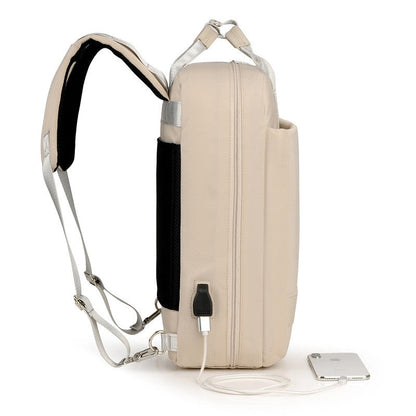 Secure Laptop Backpack Waterproof USB Charging Travel Daypack