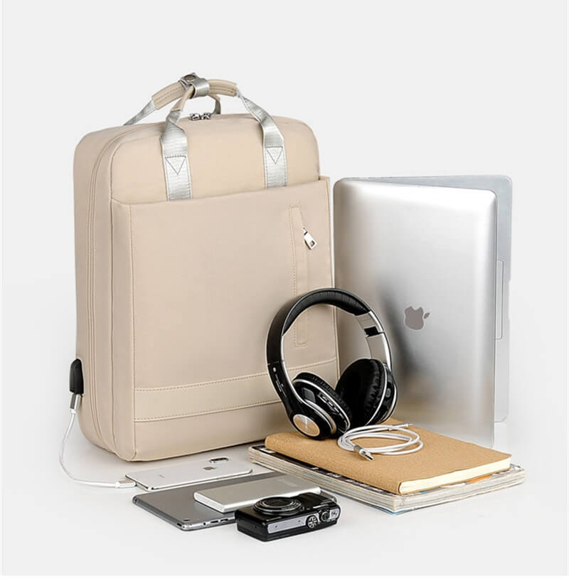 Secure Laptop Backpack Waterproof USB Charging Travel Daypack