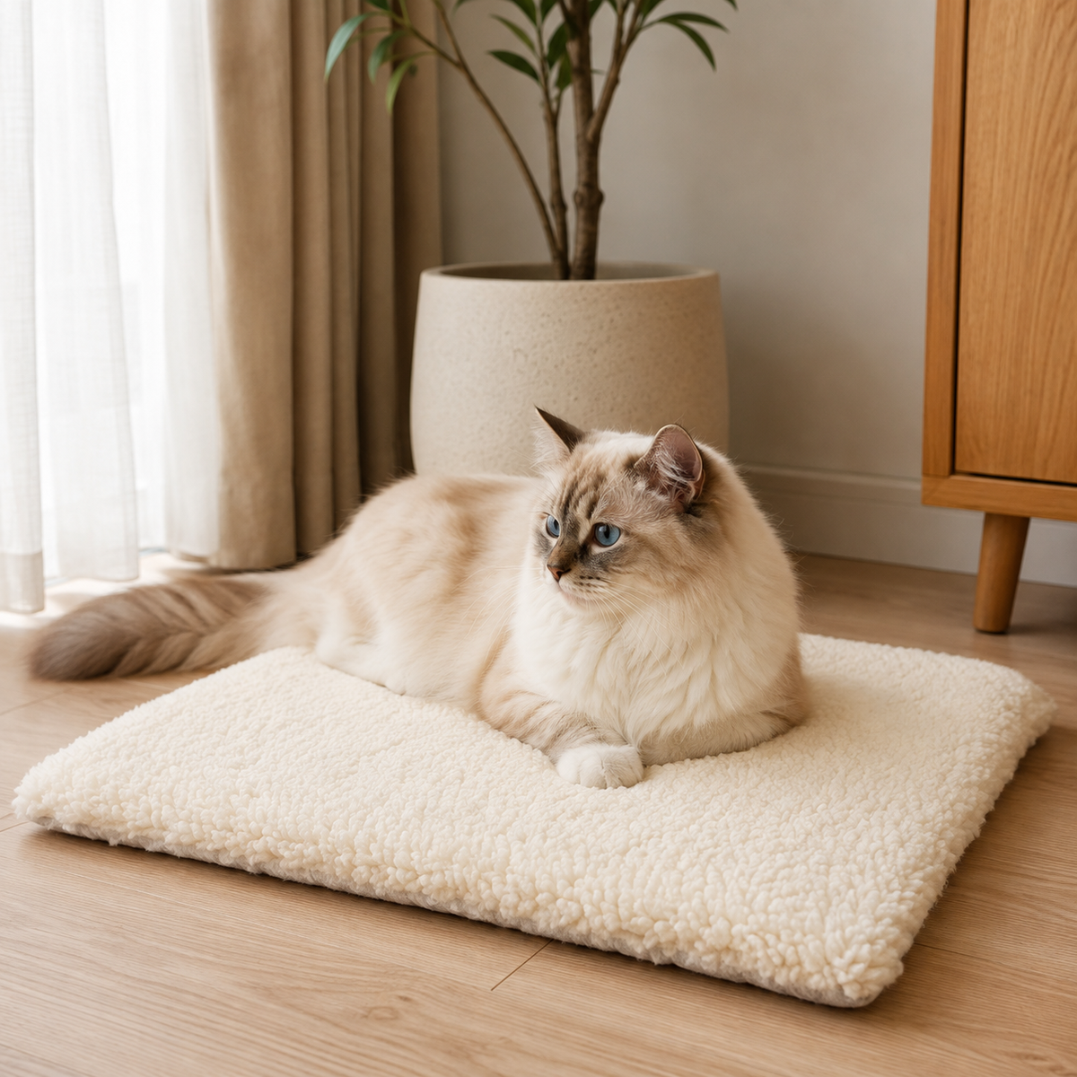 Self Heating Cat Pad Non Electric Cozy Pet Resting Mat