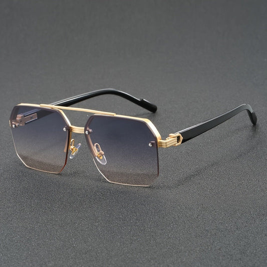 Semi Rimless Glasses Lightweight Fashion Eyewear Frame