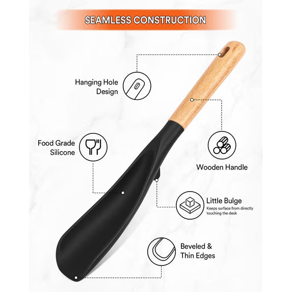 Silicone Cooking Spoon Spatula Heat Resistant Non Stick Kitchen Utensil