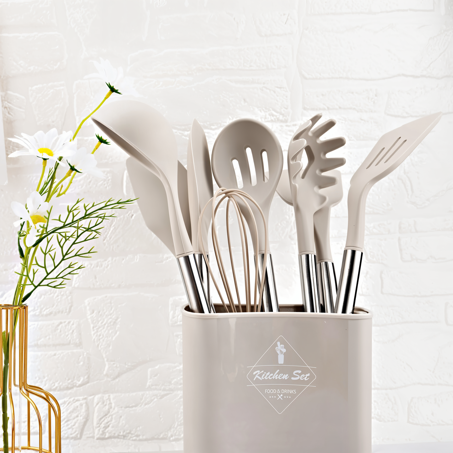 Silicone Kitchen Utensil Set Heat Resistant Cooking Tools