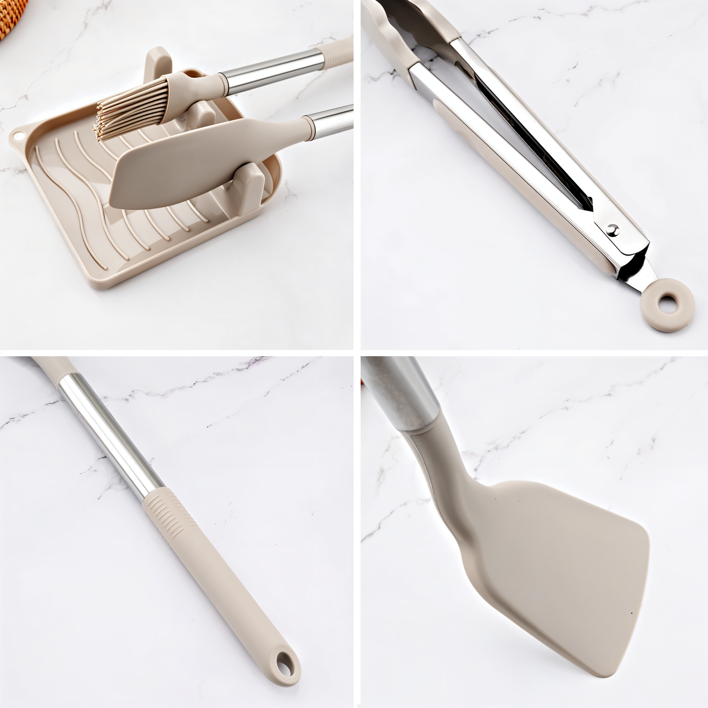Silicone Kitchen Utensil Set Heat Resistant Cooking Tools