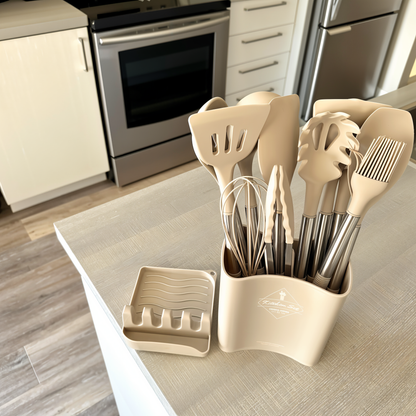 Silicone Kitchen Utensil Set Heat Resistant Cooking Tools