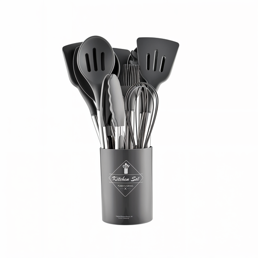 Silicone Kitchen Utensil Set Heat Resistant Cooking Tools