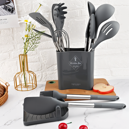 Silicone Kitchen Utensil Set Heat Resistant Cooking Tools
