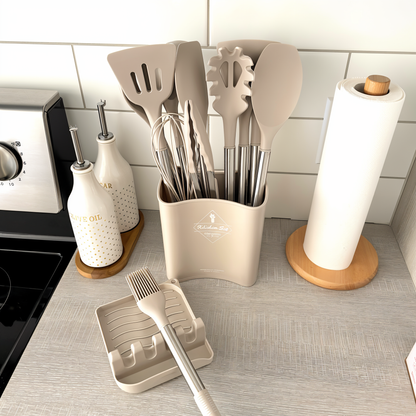 Silicone Kitchen Utensil Set Heat Resistant Cooking Tools