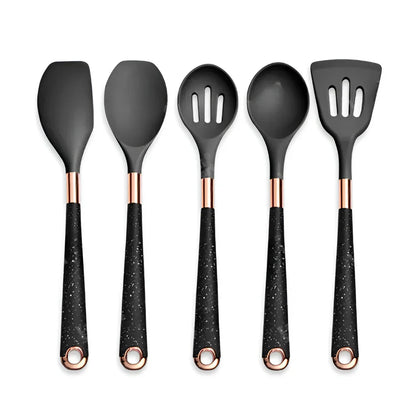 Silicone Kitchen Utensil Set Heat Resistant Non Stick Cooking Tools Collection