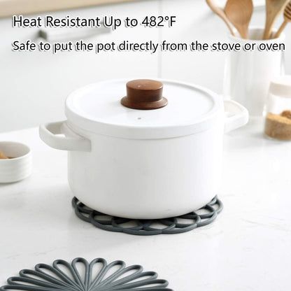 Silicone Trivet Set Heat Resistant Non Slip Hot Pot Pads