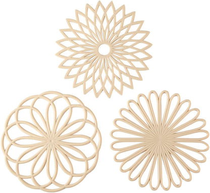 Silicone Trivet Set Heat Resistant Non Slip Hot Pot Pads