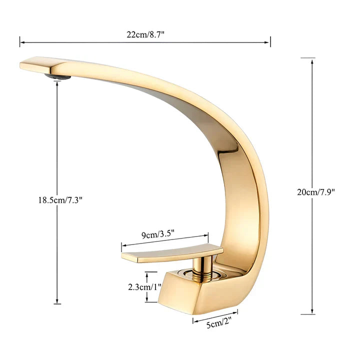 Single Handle Basin Faucet Modern Bathroom Sink Mixer