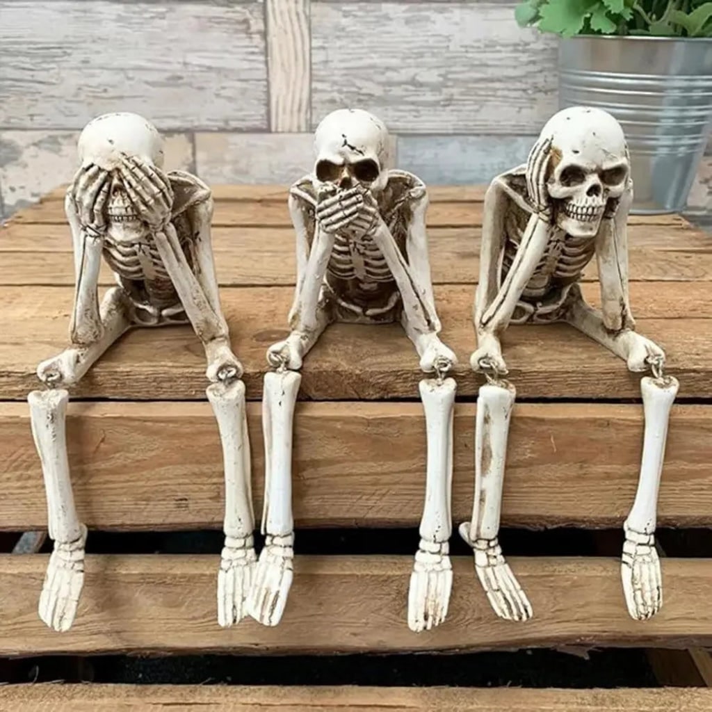Skeleton Figurine Halloween Tabletop Gothic Home Decor