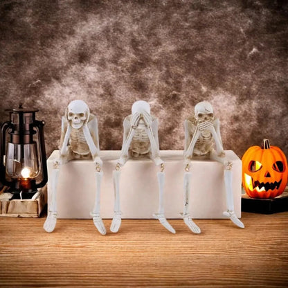 Skeleton Figurine Halloween Tabletop Gothic Home Decor