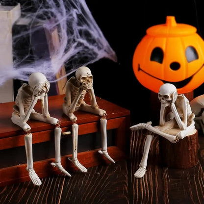 Skeleton Figurine Halloween Tabletop Gothic Home Decor